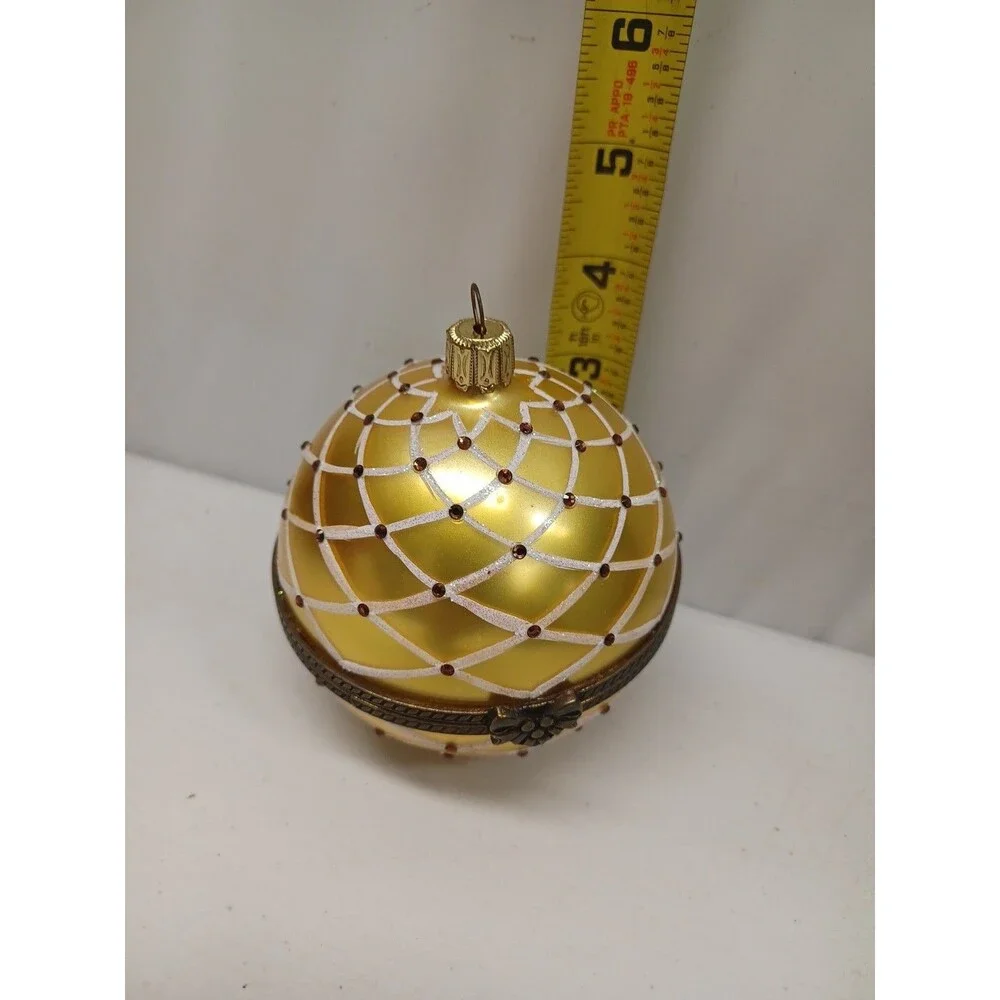 Mostowski Blown Glass Christmas Ornament Komozja Hinged  Read**